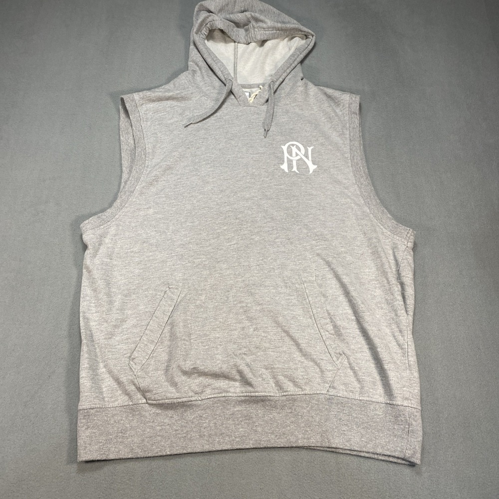 Parish Nation Men's 2XL Sleeveless Hoodie Gray Athletic Workout